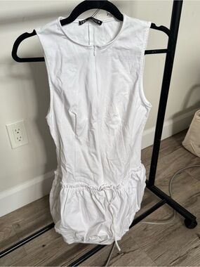 Zara Bubble drop waist mini dress